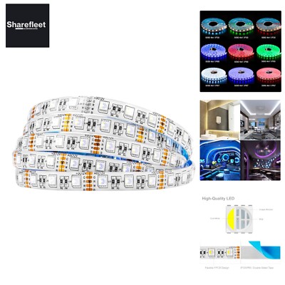 BTF-LIGHTING 5050 RGBW RGB+Cool White6000K-6500K 4 Colors in 1 LED 5m 16.4ft ...