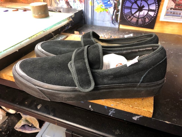 white slip on vans ebay