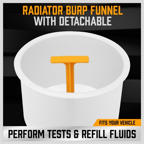Spill Proof Radiator Coolant Filling Funnel Kit Car Auto Fluid Cooling System - Picture 6 of 8
