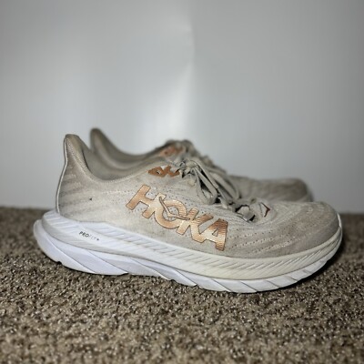 HOKA ONE ONE Mach 5 Sneakers White Copper Womens Size 10B