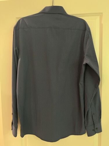 Jones New York Slim Fit Dress Shirt Men’s Size Large 16-16.5” 34/35” Blue - Picture 2 of 3