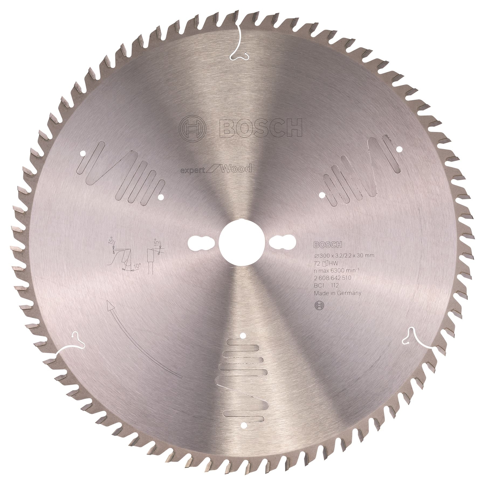 Bosch Expert Wood circular saw blade 300x30x3,2 mm, 72 2608642510