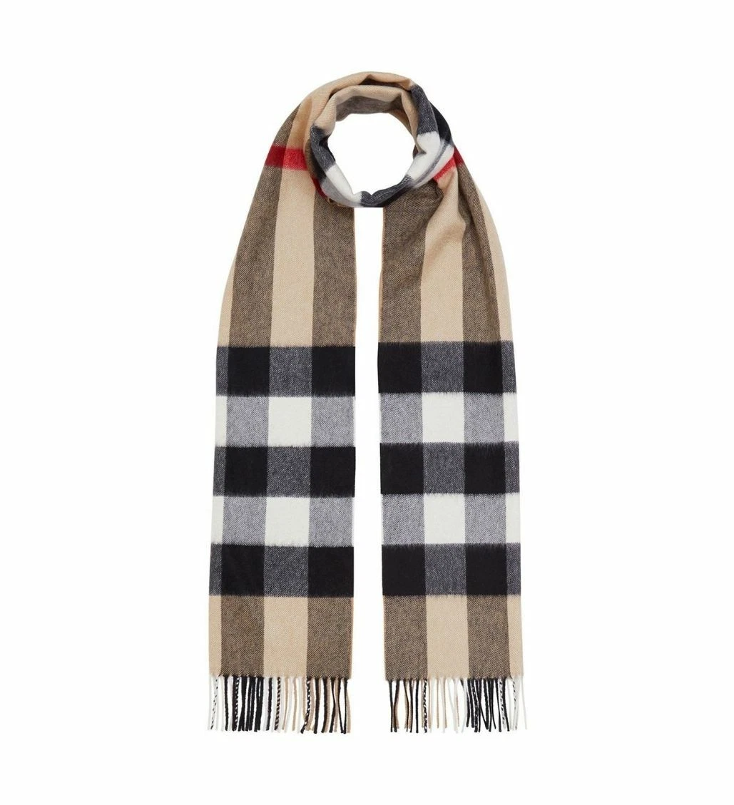 Men's CHECK CASHMERE SCARF