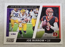 2021 Panini Score Football Joe Burrow Collegiate Champions #CC1 LSU Tigers...