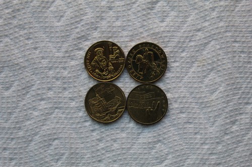 Monete Polonia, 2 Zloty, 4 totali, 1997, 1999, 2005, 2007, buone condizioni - Foto 3 di 8