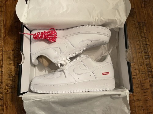 supreme af1 low white
