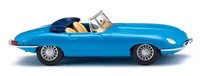 Wiking 081707 Jaguar E-Type Roadster Blau 1:87 Spur H0 Neu Ovp