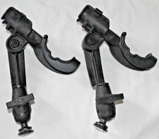 2 RAM FISHING POLE HOLDERS W/REVOLUTION RATCH...