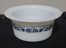 Cuenco de margarina vintage PYREX Corelle Old Town azul bañera 75 primario