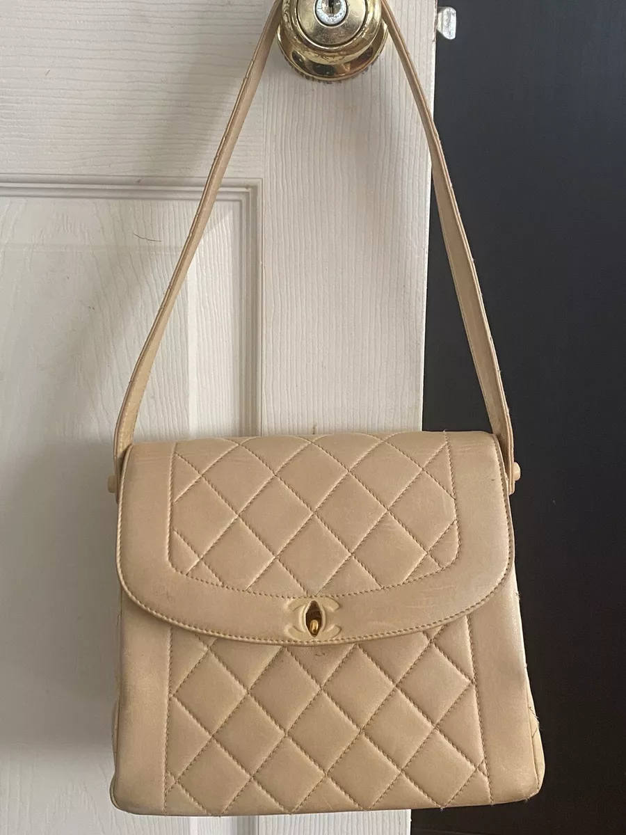 beige chanel diana bag