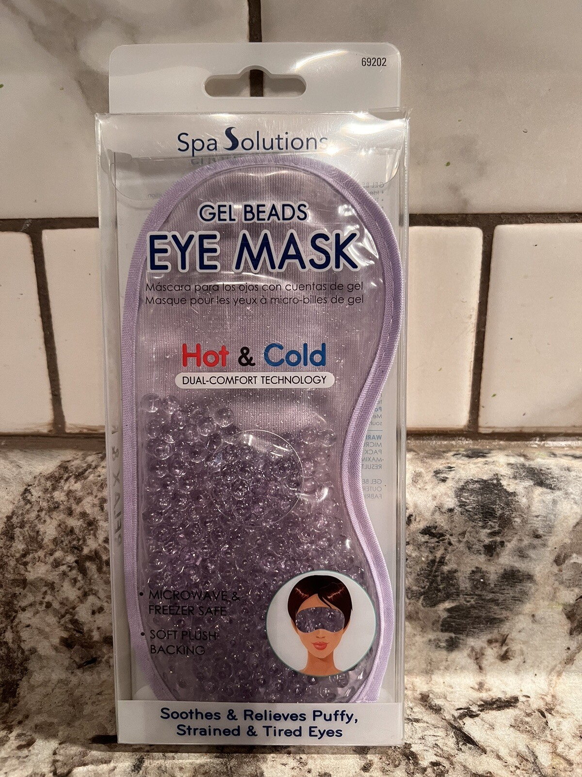 Gel Beads EYE MASK Hot & Cold Relief Ultra Spa Solutions Stocking