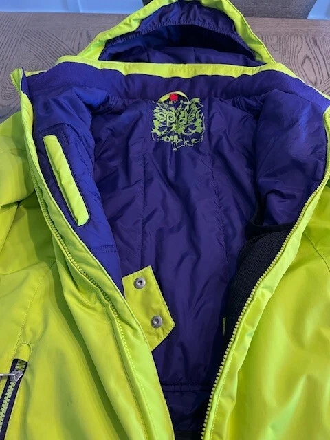 Spyder Women s Ski Jacket Size 20 US Size 16 Lime Green Style 135260 - Image 3 of 4