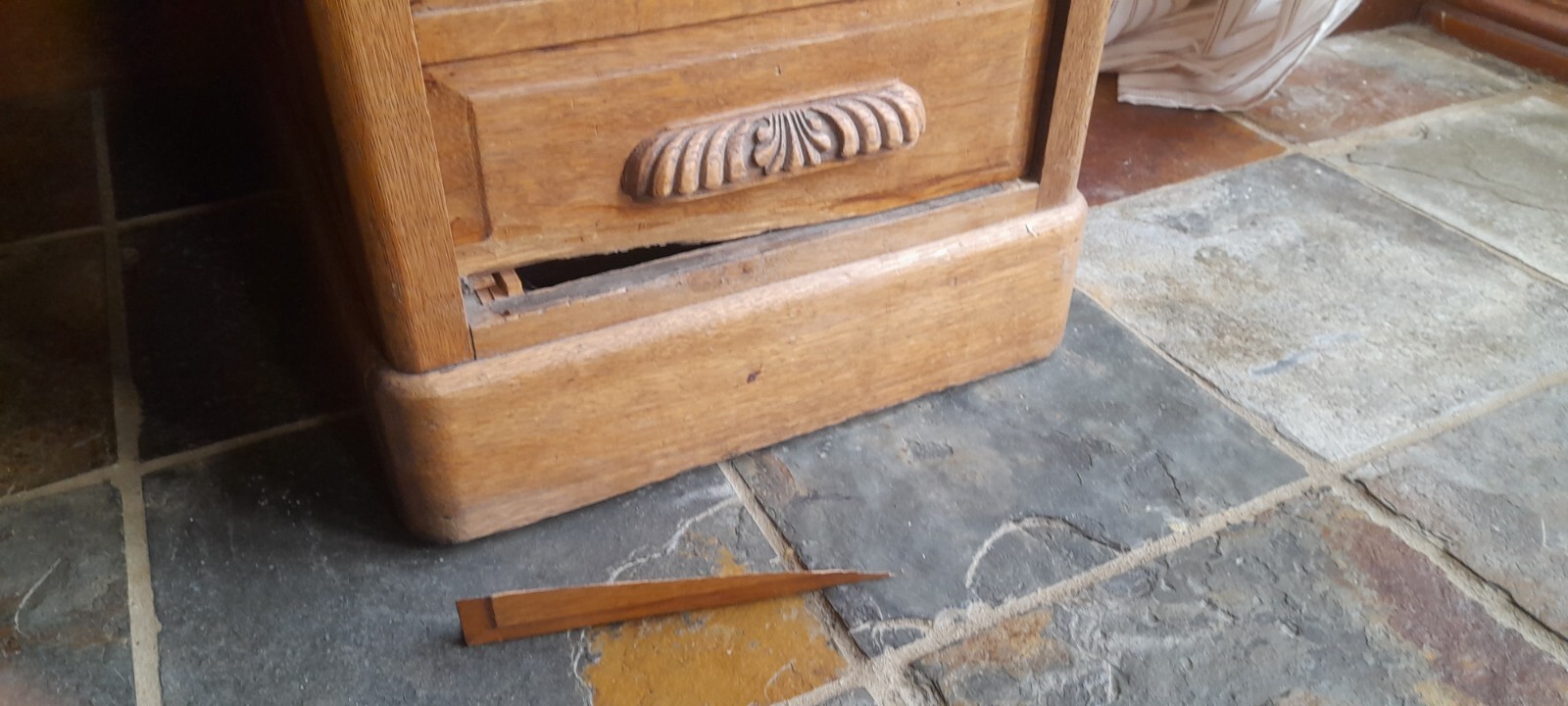 Vintage Roll Top desk with drawers eBay