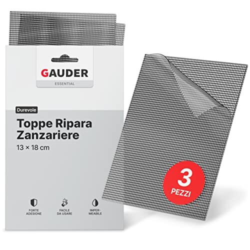 GAUDER Toppe di Riparazione per Zanzariere (130 x 180 mm) | Kit (A1z)