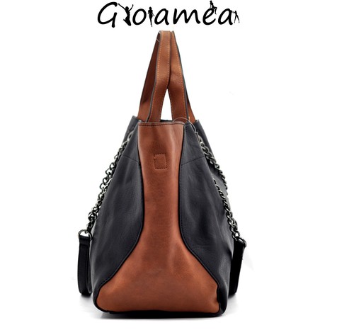 BORSA DONNA ELEGANTE CAPIENTE SACCO HOBO CATENA SPALLA MANO TRACOLLA PELLE - Foto 23 di 34