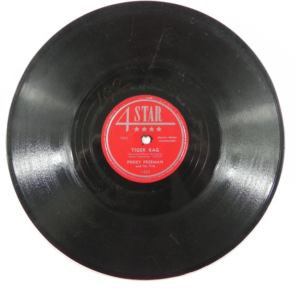 Porky Freeman – Tiger Rag / I Had A Little Wife ~ 1950 4Star 1423 Western Swing - Image 2 of 4