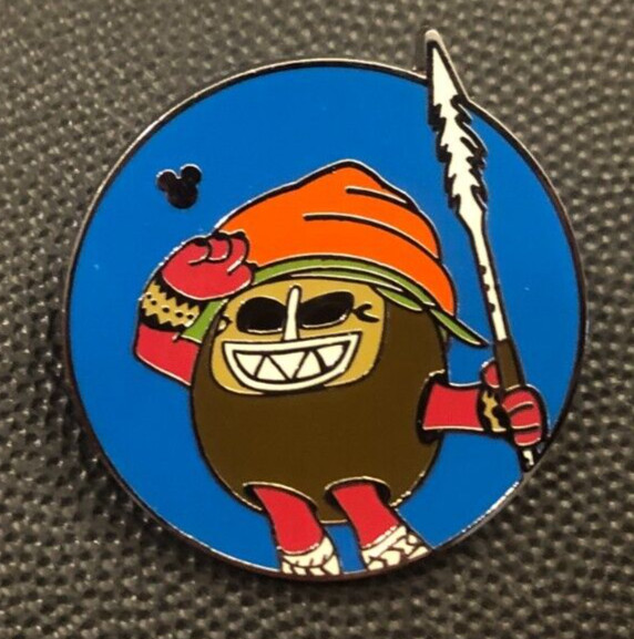 Disney pin 130641 Moana Kakamora Salute blue hidden mickey coconut pirate spear