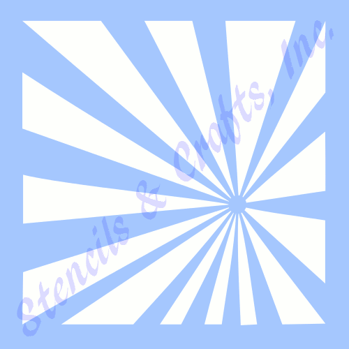 5" STARBURST SUNBURST STENCIL RETRO BOHO TEMPLATE PAINT PATTERN ART STAR CRAFT - Afbeelding 1 van 1