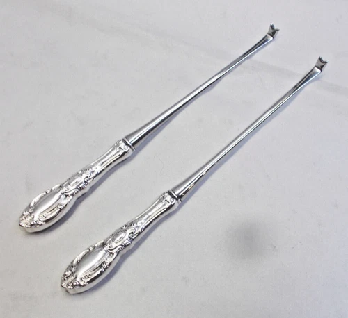 2 KING RICHARD STERLING SILVER LOBSTER PICKS-ODD-ORNATE 1932 TOWLE FINEST