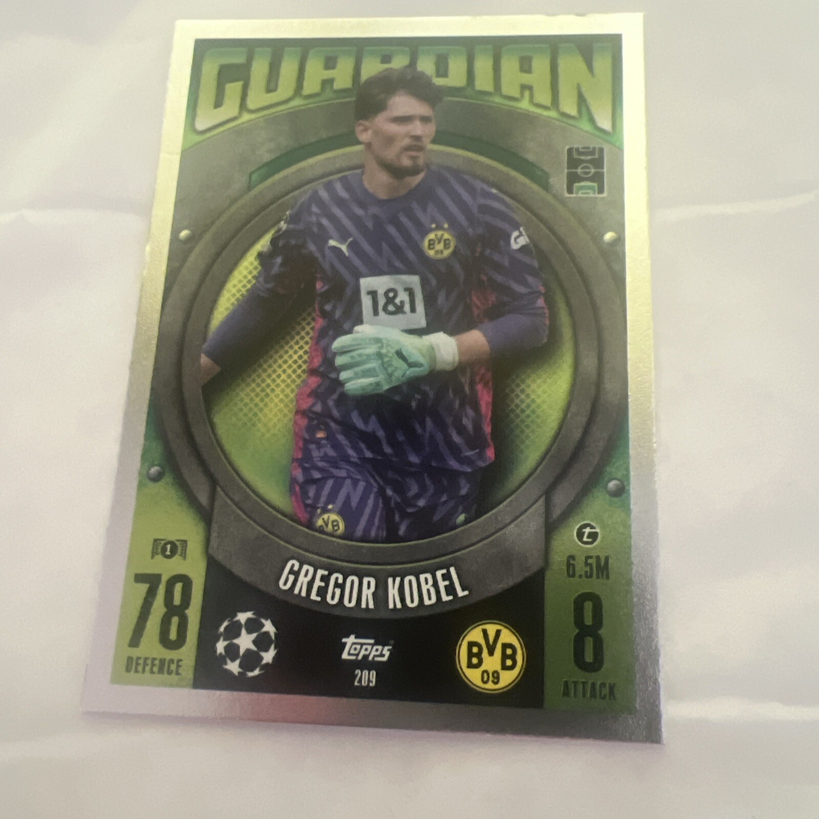 MATCH ATTAX-23/24-GUARDIAN-GREGOR KOBEL- BORUSSIA DORTMUND