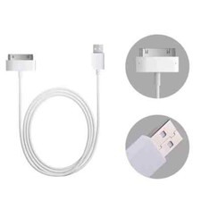 1M 30-Pin to USB Data Sync Charger Cable for iPhone 4S iPad iPod Classic Video