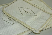 1080 NEW Frette Luxury Illusione 3 Decorative Pillow Cover Natural White EURO