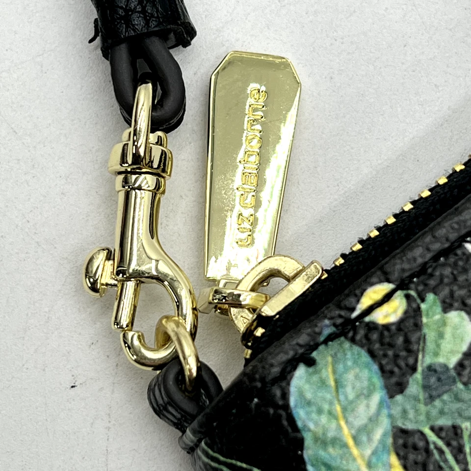 Cartera floral negra Liz Claiborne Foto 3 de 4