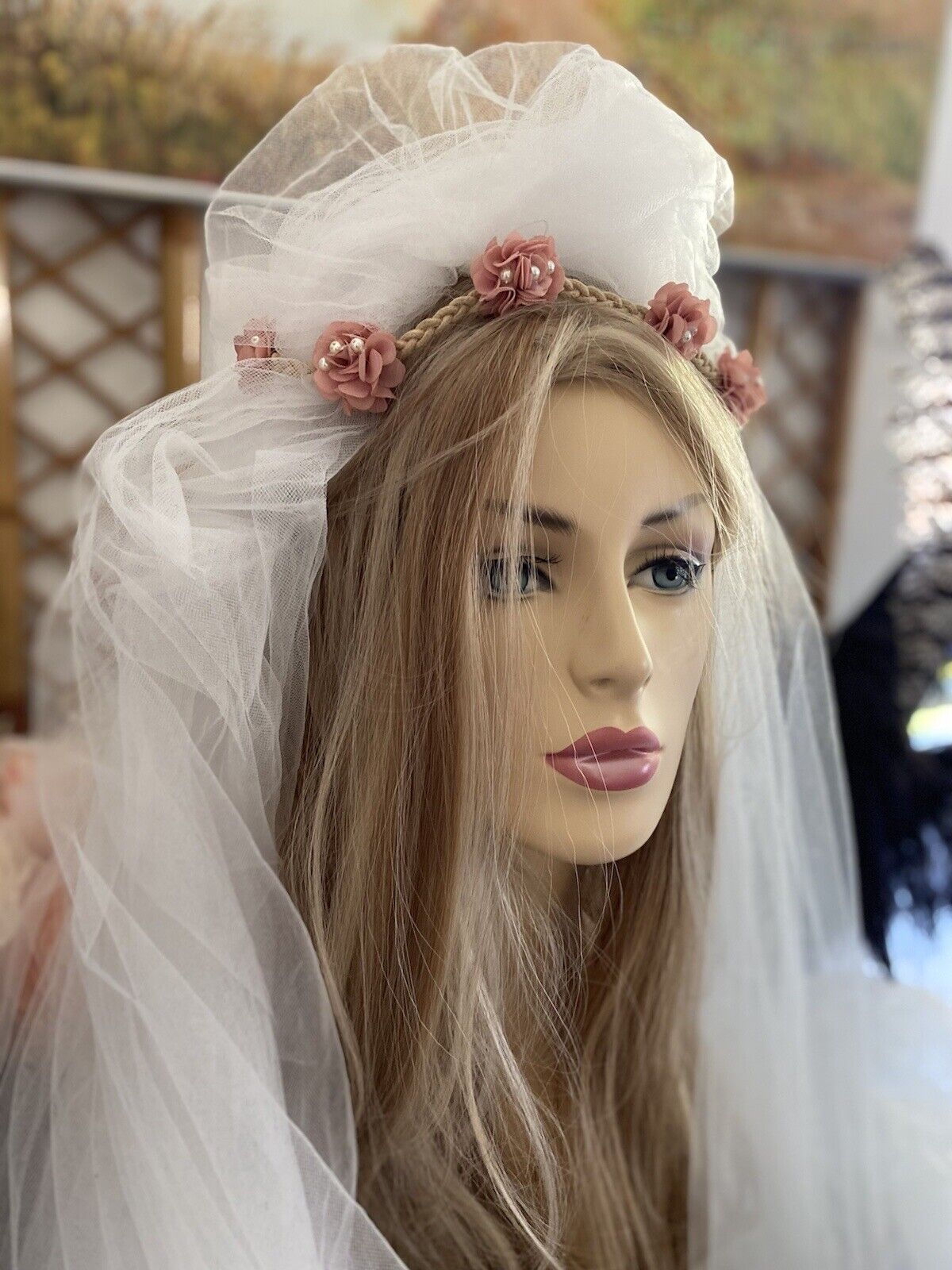 Vintage 1970s Bridal Wedding Tiara Crown Headpiec… - image 2