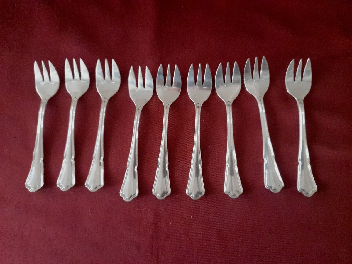 Lot de 6 fourchettes à huitres Ercuis en métal argenté - Arts de la table