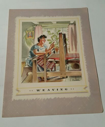  CANADA  STEAMSHIP LINES LUNCHEON  MENU  "  WEAVING " - Picture 1 of 3