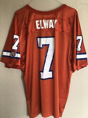 Orange NFL Denver Broncos John Elway Menâ€™s XXL Wilson Jersey | eBay