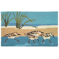 Homefires Accents Oceanside Sandpipers 22-inch By 34-inch Indoor Rug, New, Free on sale Homefires Accents Oceanside Sandpipers 22-inch By 34-inch Indoor Rug, New, Free on sale