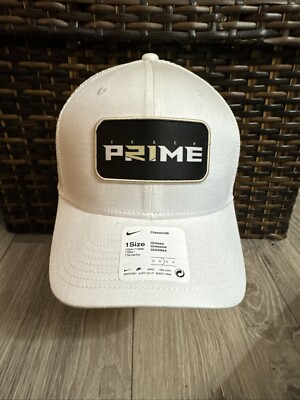 Nike Coach Prime Trucker Sideline Hat Classic99 Cap NEW White Colorado Buffaloes