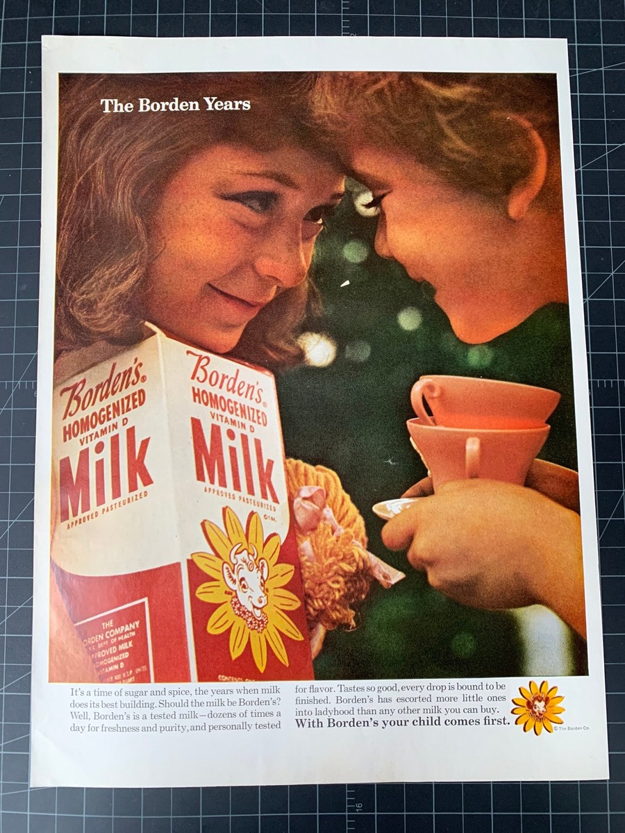 【ビンテージ50s60s】ADA MILK啓発ポスター ミッドセンチュリーモダン Vintage 1960s Borden's Milk Print Ad | eBay