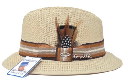 #ad #ad Danny De La Paz Signature Khaki Lowrider Fedora Hat Mens By Summit Hats $58.49