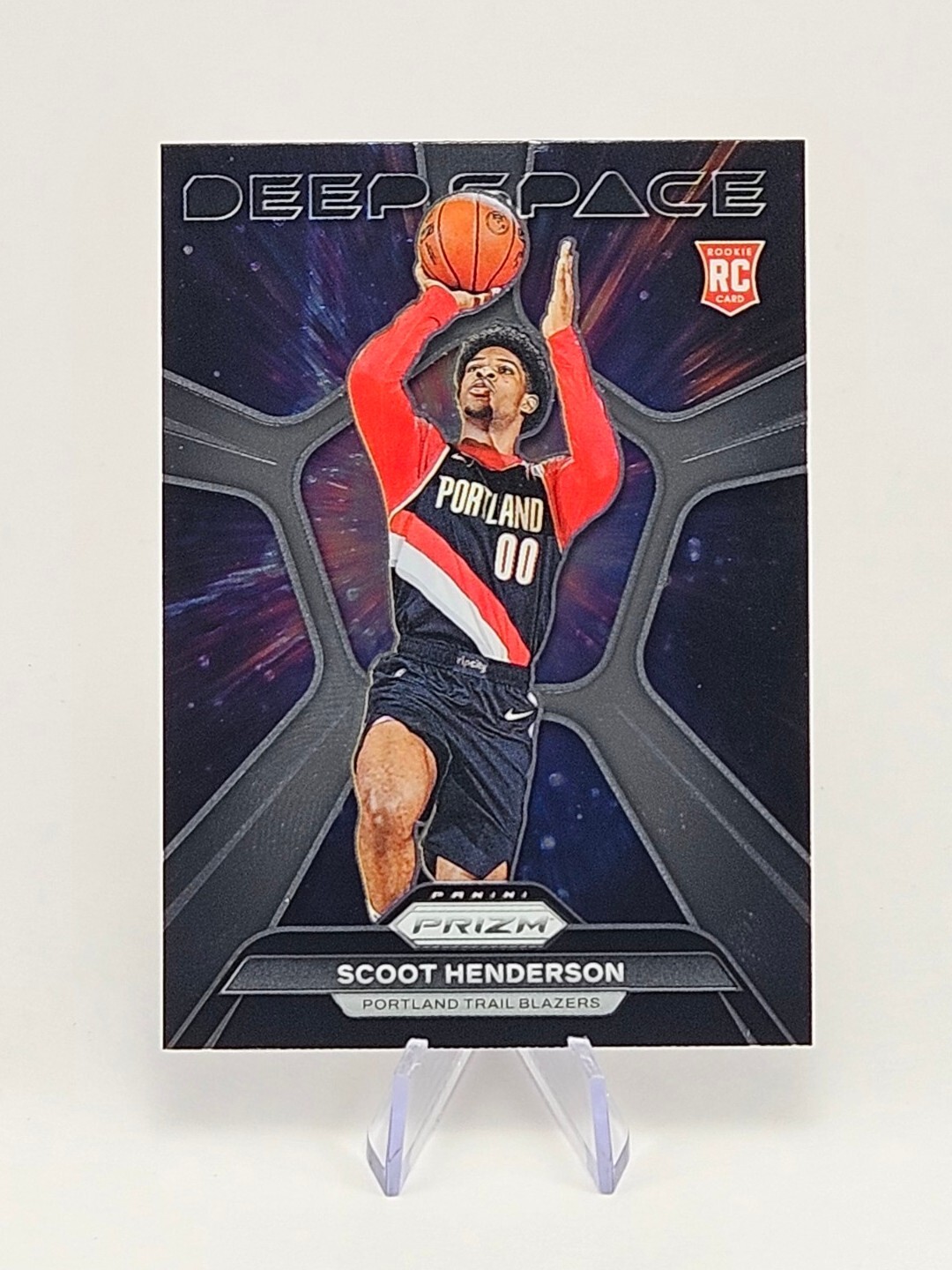 2023-24 Prizm Scoot Henderson Deep Space RC #3 Portland Trailblazers!