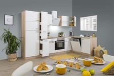 Cucina angolo cottura blocco vuoto cucina angolare rovere bianco Merle 310x172 cm Respkta