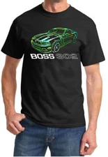 2013 Ford Boss 302 Mustang Neon Design Tshirt NEW FREE SHIP