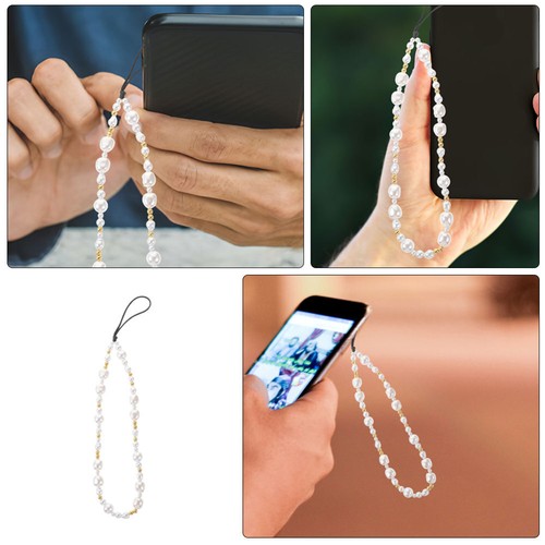 4 Pieces Handy Kette Zubehör Für Handyhüllen Telefonanhänger Perlen - Zdjęcie 8 z 12