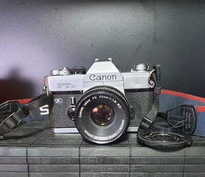  Canon FTb-N FTb QL Late Model Camera FD 50mm F/1.8 S.C Lens From Japan