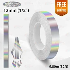 CHROME RAINBOW 1/2" 12mm PIN STRIPE Car SUV Model Streamline TAPE Vinyl Sticker