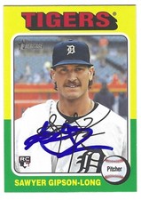 SAWYER GIPSON-LONG SIGNED 2024 TOPPS HERITAGE BASEBALL CARD DETROIT TIGERS #644