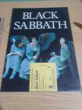 Black Sabbath - Heaven And Hell Tour 1980 - Programme/Ticket Stub, VGC.