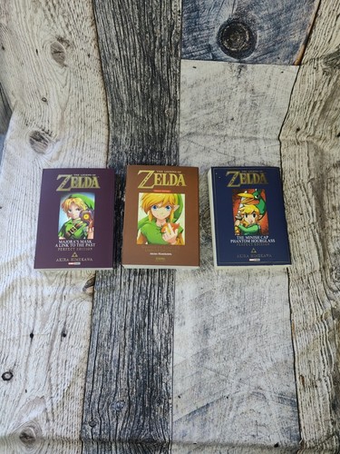 Legend of Zelda Lot 3 Books Comics Written In Portuguese Rare Akira Himekawa