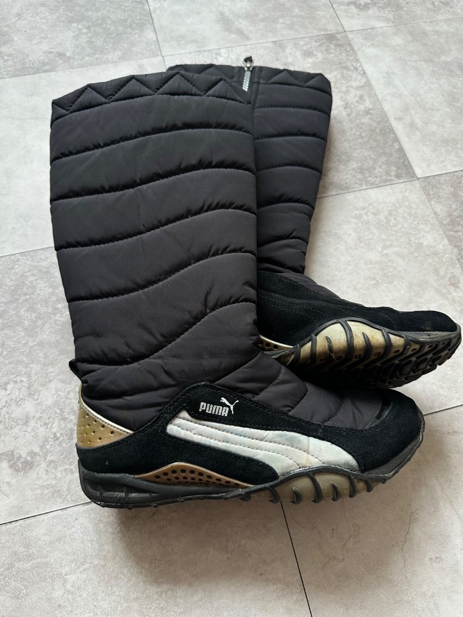 Vintage Puma High Knee Y2K Archive Biker Riding Boots Mostro Vibe