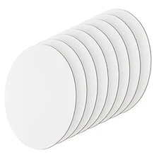 8 Pcs Oval Painting Canvas Panels Blank Canvas Drawing Boards for Oil & Acryl...