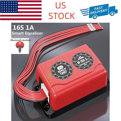 Daly Active Equalizer 1A 16S Smart Li-ion LiFePo4 Battery Balancer +Bluetooth US