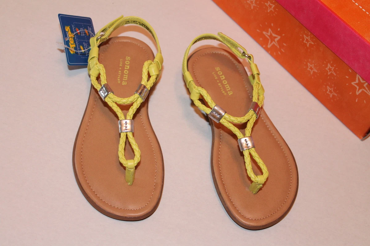Yellow sandals cheap size 12