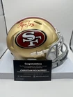 Christian McCaffrey Signed Mini Helmet San Francisco 49ers JSA COA. Autograph