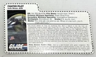 GI JOE ARAH ACE Conquest Fighter Pilot  File Card 1997